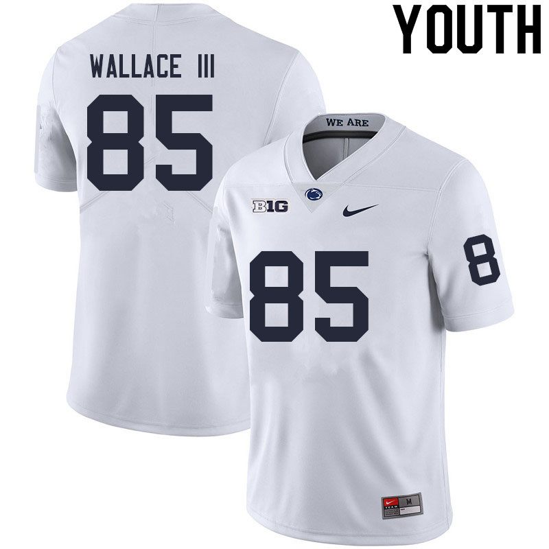 NCAA Nike Youth Penn State Nittany Lions Harrison Wallace III #85 College Football Authentic White Stitched Jersey LIQ7298ZH